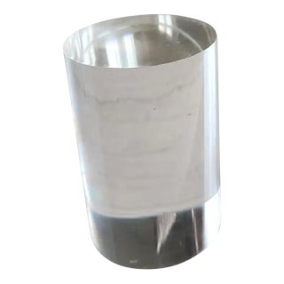 1970s Modern Lucite Paperweight For Sale