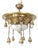 Art Nouveau Ceiling Lamp with Lion Heads, 1900s For Sale