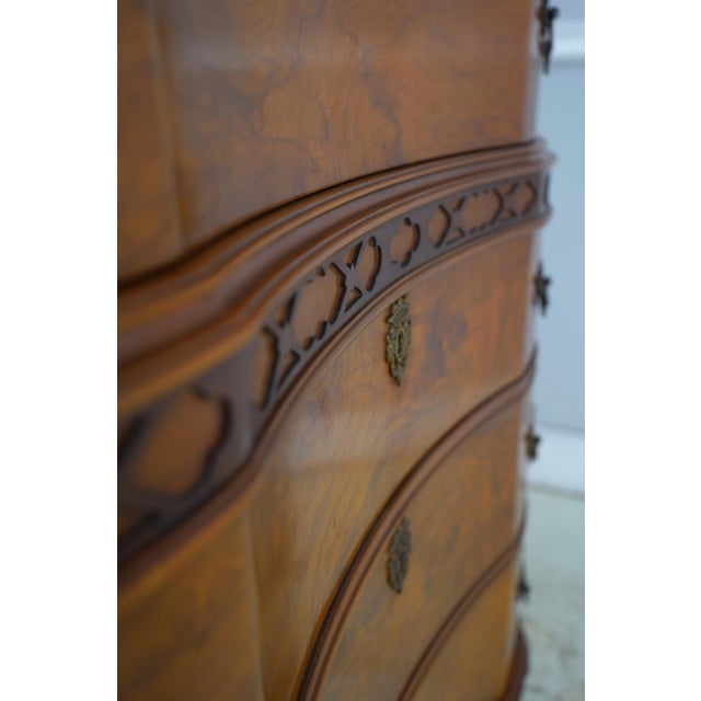 Vintage Walnut Georgian Style High Chest For Sale - Image 14 of 16