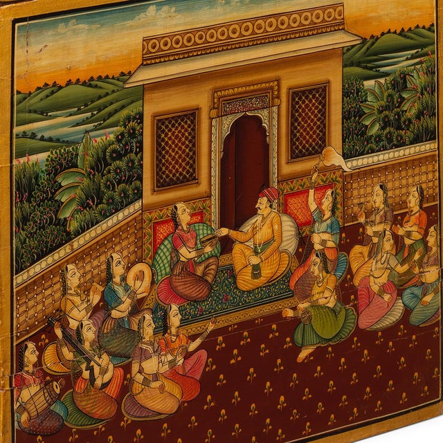 Wood Vintage Painted Blanket Box, 1960s For Sale - Image 7 of 12