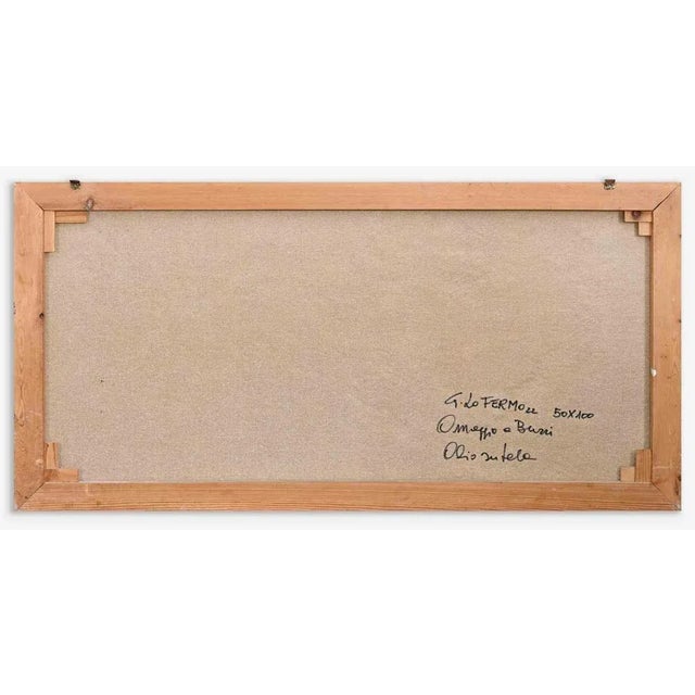 Giorgio Lo Fermo, Homage to Burri, Original Oil on Canvas, 2022 For Sale - Image 3 of 4