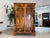 Antique Empire Column Cabinet in Walnut For Sale - Image 4 of 18