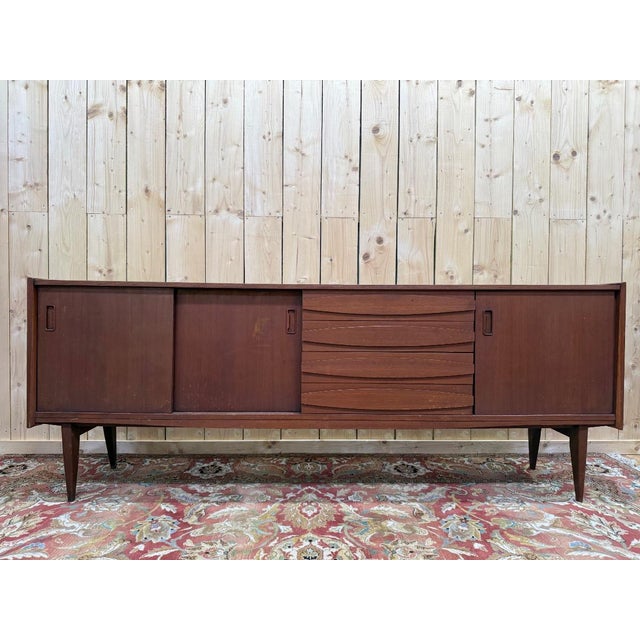 Scandinavian Sideboard in Teak For Sale - Image 10 of 10