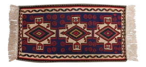 Mid Century Hand Knotted Persian Bijar Tribal Kilim Rug.