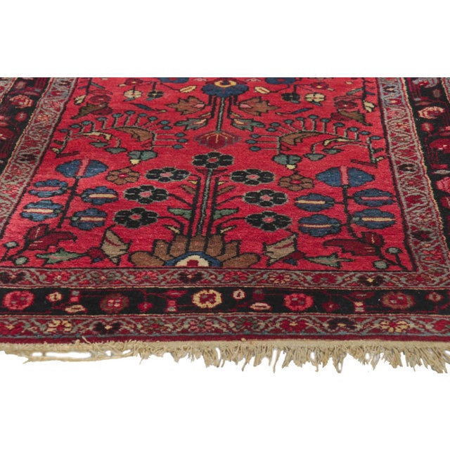 Early 20th Century Antique Persian Lilihan Rug, 02'06 X 04'09 For Sale - Image 4 of 10