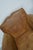 Animal Skin French Cognac Moustache Back Leather Club Chairs, 1940s, Set of 2 For Sale - Image 7 of 18
