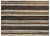 A fantastic vintage Turkish Siirt rug woven with alternating brown, black, white, and camel-colored stripes.