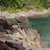 Contemporary Light Among Rocks by Jon Doran | Oil on Panel Rocky Cove With Turquoise Water For Sale In Denver - Image 6 of 9