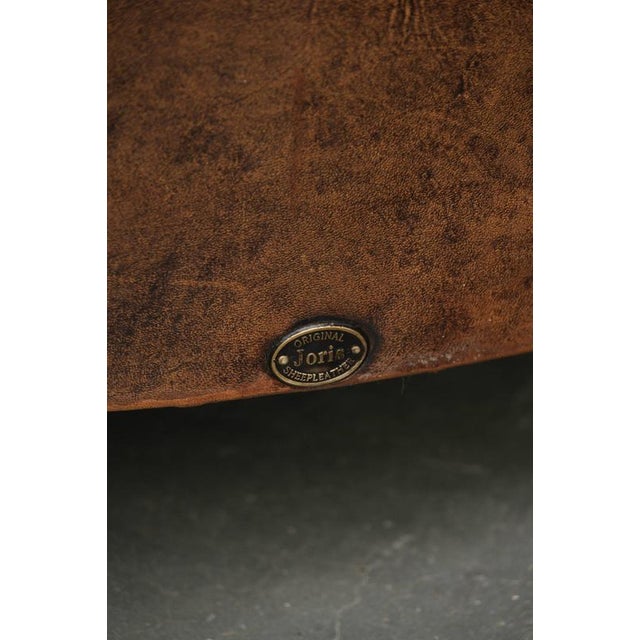 Vintage Sheepskin Club Armchair For Sale - Image 14 of 15