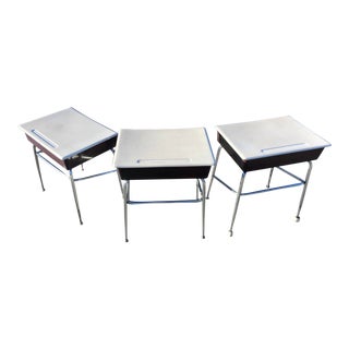 Mid-Century Modern School Desks From Heywood-Wakefield - 3 Pieces For Sale