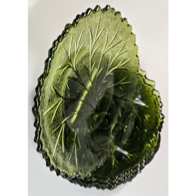 Avocado Leaf Plates- Set of Eight For Sale - Image 6 of 14