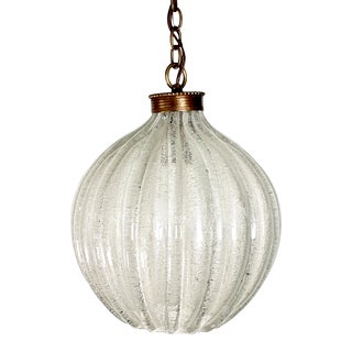 1940's Murano Bubble Glass Pendant by Seguso Vetri DÁrte For Sale