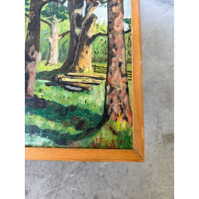 J. Biot, Small Oil Painting, 1950s, Oil Painting, Framed For Sale - Image 9 of 15