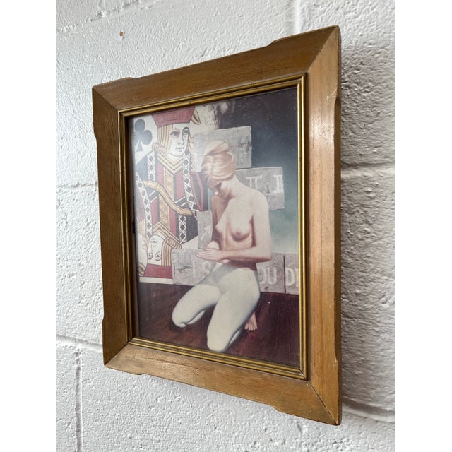 1970s Surrealist Figural Collage Photograph in Gilt Wood Frame, Postmodern Nude For Sale - Image 4 of 8