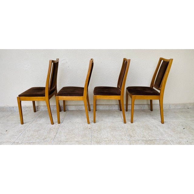 Mid-Century Modern Vintage Chairs from Nathan, 1960s, Set of 4 For Sale - Image 3 of 9
