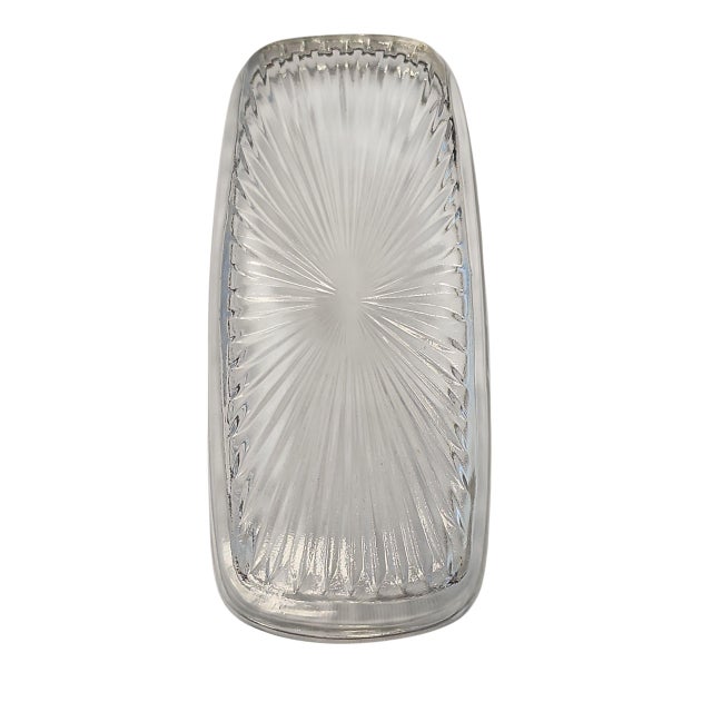 1930s Edwardian English Silverplate and Glass Lidded Butter Dish For Sale - Image 11 of 11