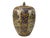 Beige Vintage Style Beige Blue Hunting Scene Graphic Porcelain Art Jar For Sale - Image 8 of 13