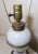1930s Antique 1800's Ornate Victorian Bronze Opal Glass Electrified Oil Parlor Lamp For Sale - Image 5 of 12