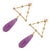 Asian Divine Energy Amethyst & Diamond Drop Earrings, A Pair For Sale - Image 3 of 8