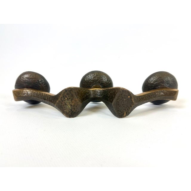 Metal Brutalist Bronze Candleholder, 1970s For Sale - Image 7 of 12