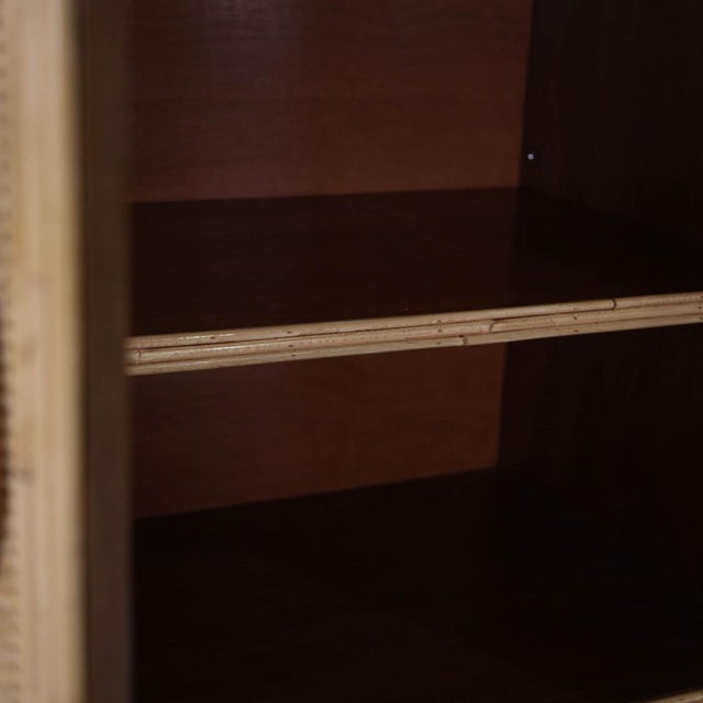 Palm Tree Sideboard in Rattan and Raffia For Sale - Image 6 of 18