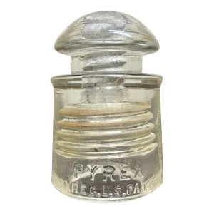 Vintage Pyrex Clear Glass Insulator