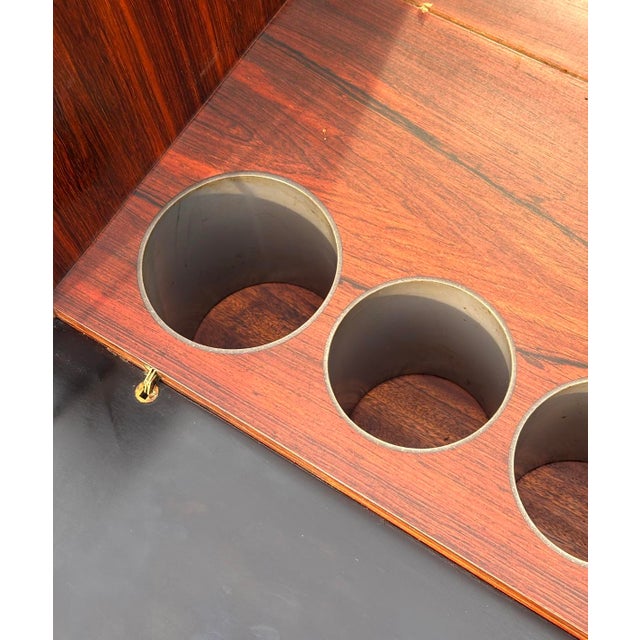 Fully-Refinished Johannes Andersen Danish Rosewood Dry Bar For Sale - Image 10 of 15