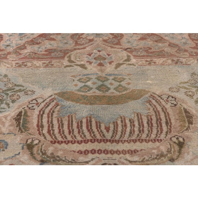 Mid 20th Century Mid 20th Century Vintage Persian Kashan Kashmar Rug, 09'00 X 11'04 For Sale - Image 5 of 10