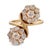 Contemporary Vintage 2.00 Carat Old Cut Diamond 14k Yellow Gold Bypass Ring, Size 5.75 For Sale - Image 3 of 5