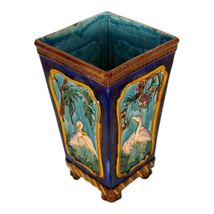 Late 19th Century French Majolica Vase