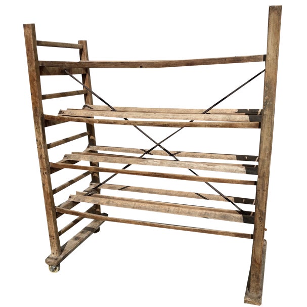 Blonde Beech Bakery Trolley For Sale