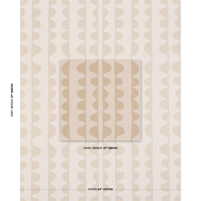 Hadiya Williams used markers to draw the original artwork for Drift, an evocative undulating pattern with a unique stripe...