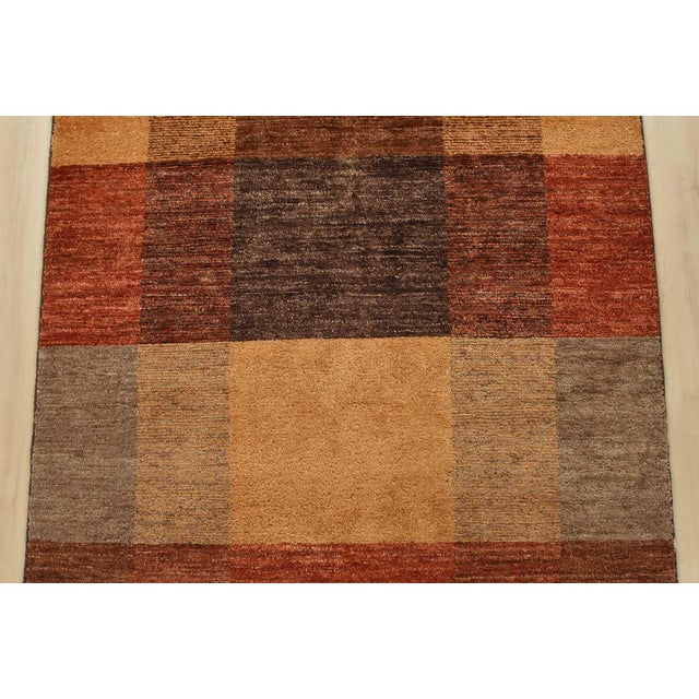 2020s Gabbeh Runner 3’2” X 9’11” Multicolor Wool Contemporary Hand-Knotted Rug For Sale - Image 5 of 14