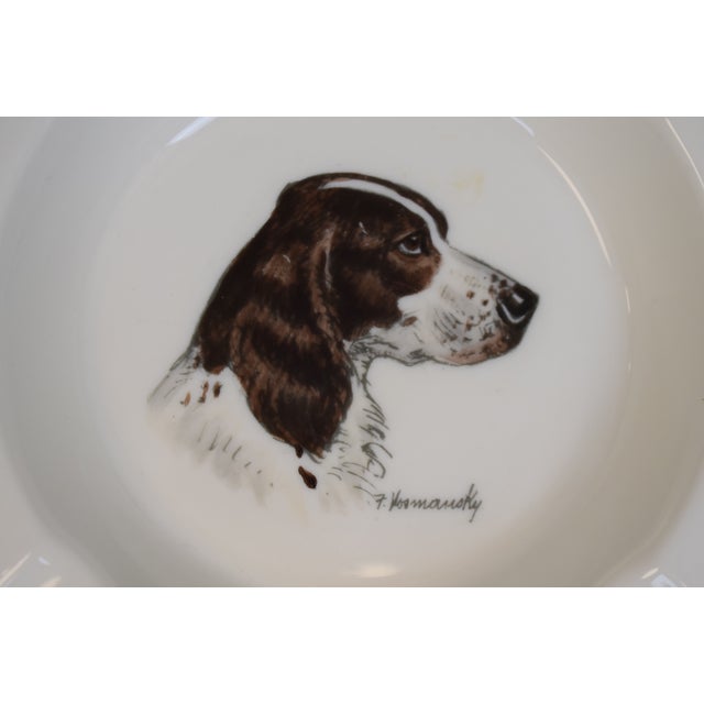Late 20th Century Abercrombie & Fitch X Frank Vosmansky Springer Spaniel Ashtray For Sale - Image 5 of 5