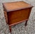 Side Table With Storage of Four Folding Serving Tray Stands Solid Birchwood For Sale - Image 9 of 13
