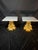 1970s Pair of 1970 Fuggiti Studios Gilt Marble Top Pedestal Side Tables For Sale - Image 5 of 12