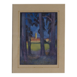 "The Greater University" - 1921 Uc Berkeley Yearbook Color Lithograph by Pedro Lemos