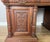 Antique French Style Oak Double Sided Carved Pedestal Desk For Sale - Image 9 of 18