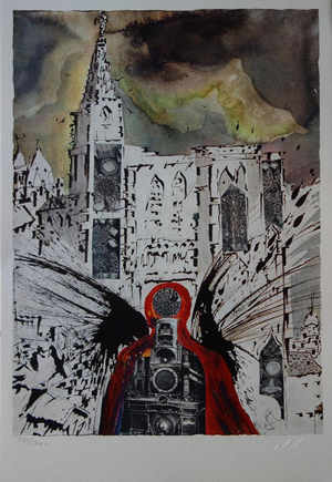 Salvador Dali, Alsace (SNCF, Suite Papillon), Lithograph