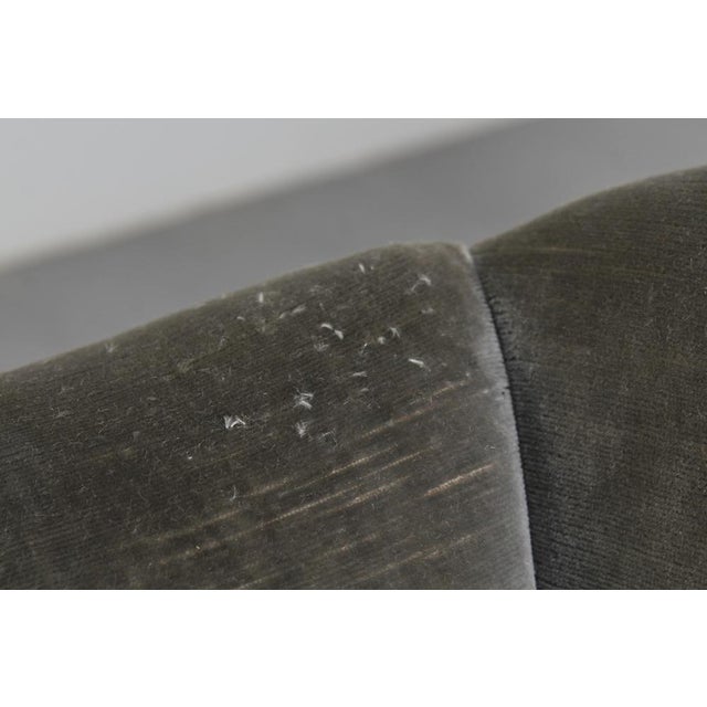 Mid-Century Green-Gray Velvet Armchairs attributed to G. Veronesi for ISA, Italy, 1950s, Set of 2 For Sale - Image 11 of 18