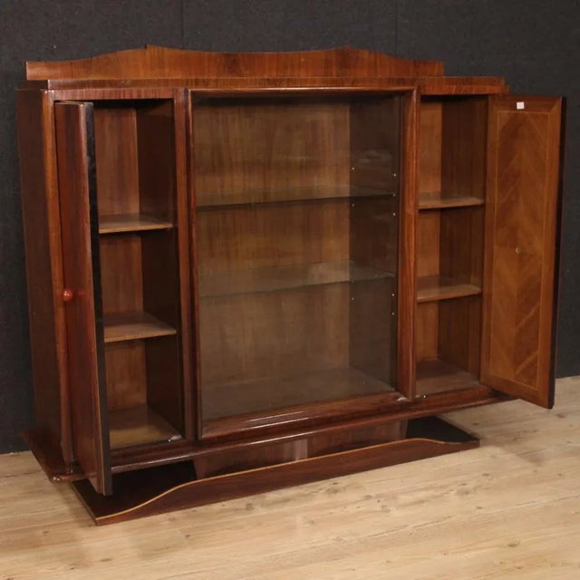 Wood Mid-Century Italian Showcase in Wood, 1950s For Sale - Image 7 of 13