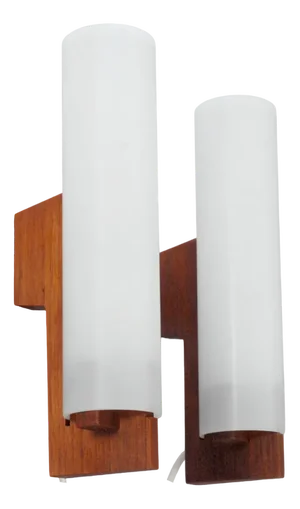 Model 719 Wall Lamps by Uno & Östen Kristiansson for Luxus Vittsjö, Sweden, 1960s, Set of 2