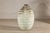 Large Artisan Cream Glazed Ceramic Vase with Brown Striated Bands For Sale In New York - Image 6 of 17