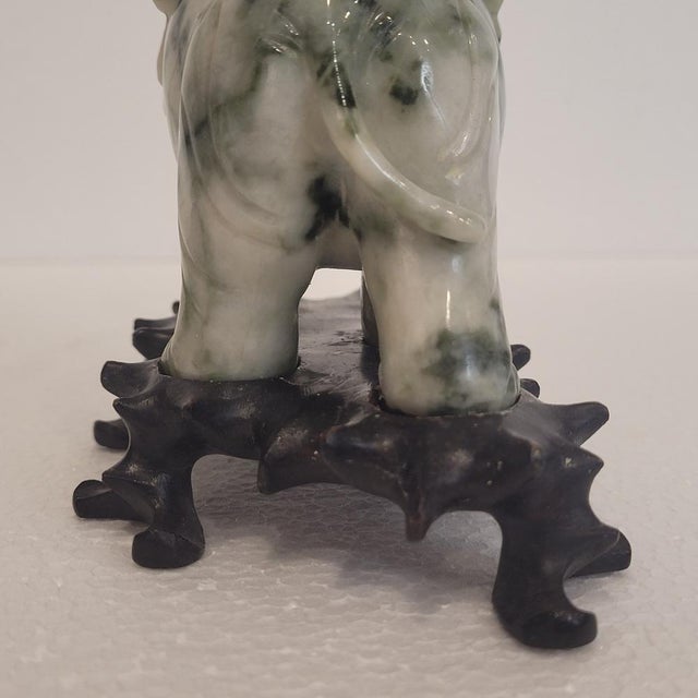 Vintage French Elephant Paperweights in Veined Marble, 1980s, Set of 2 For Sale - Image 16 of 18