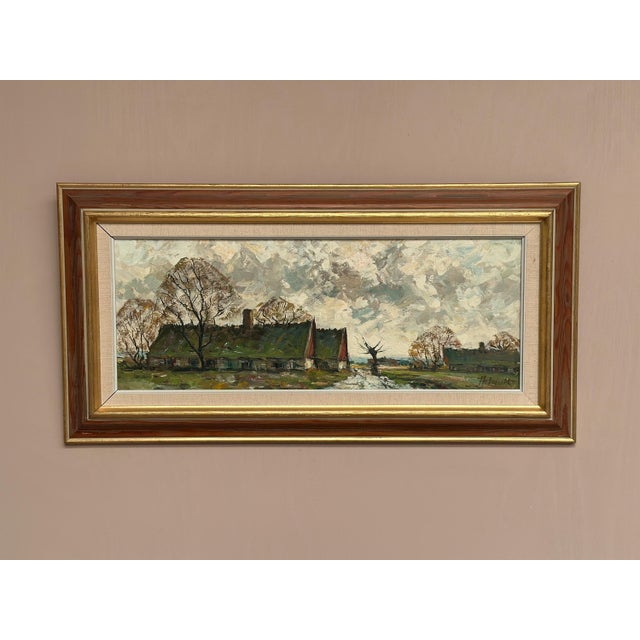 Holmult, Countryside, 1950s, Oil Painting on Canvas, Framed For Sale - Image 6 of 18