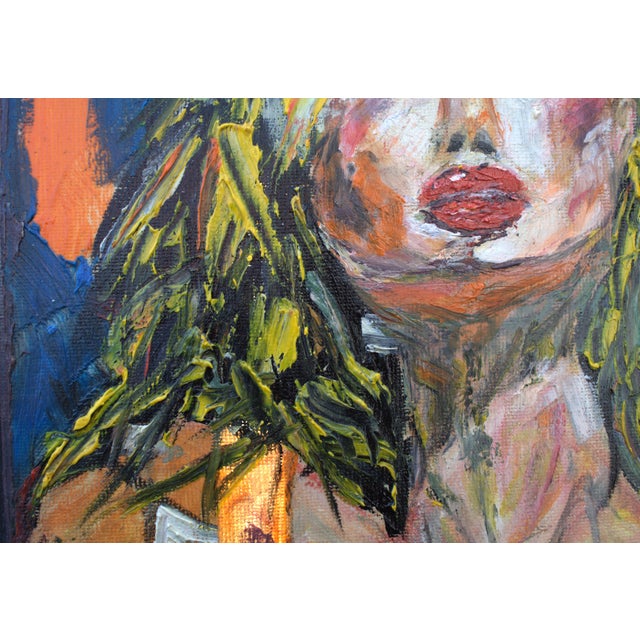 Early 21st Century Natalia Vypritskaia, Flame, Oil on Canvas For Sale - Image 5 of 6