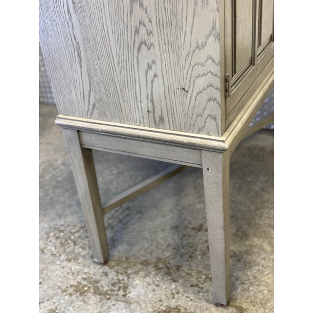 Ethan Allen Carys Sun Washed Grey Bar Cabinet For Sale In New York - Image 6 of 12