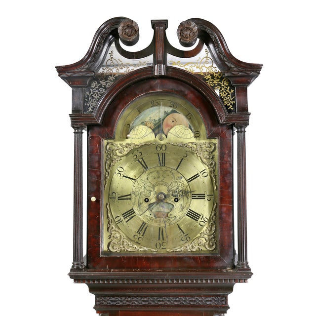 George III Mahogany Longcase Clock by William Taylor of Whitehaven, Cumbria For Sale - Image 9 of 13