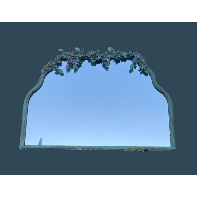 Vintage Wood Mirror, 1980s For Sale - Image 3 of 18