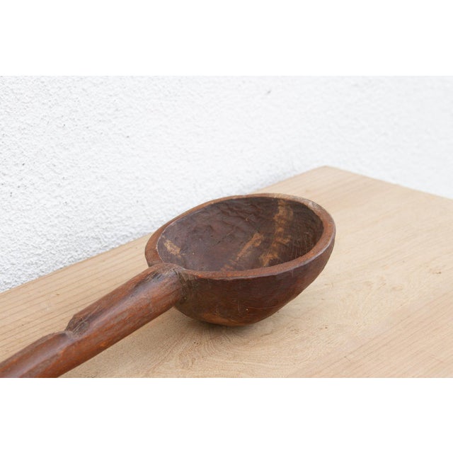 Wood 36" Long Wabi Sabi Wood Spoon For Sale - Image 7 of 8